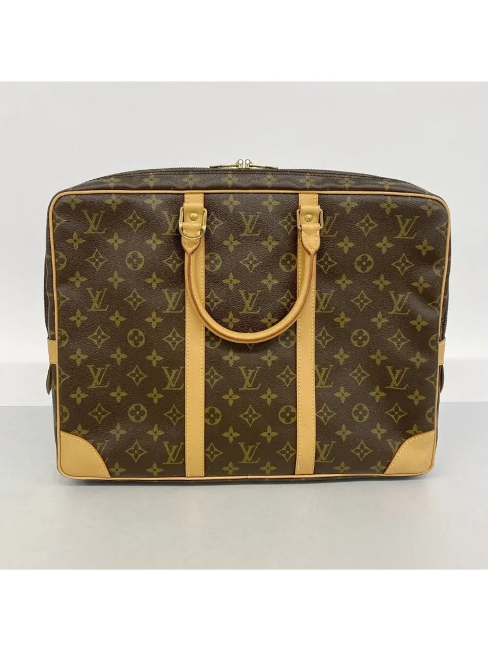Louis Vuitton Business Bag Monogram Porte Documents Voyage Brown
